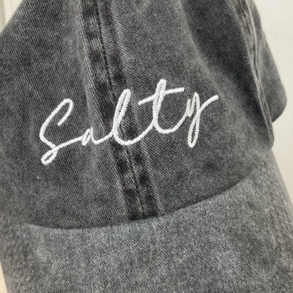 "Salty" Embroidered Classic Baseball Cap - Picture 6 of 7